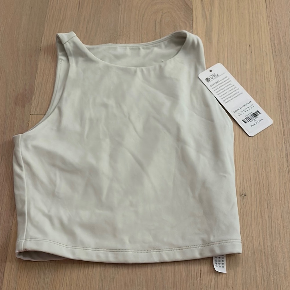 CRZ Yoga white tank